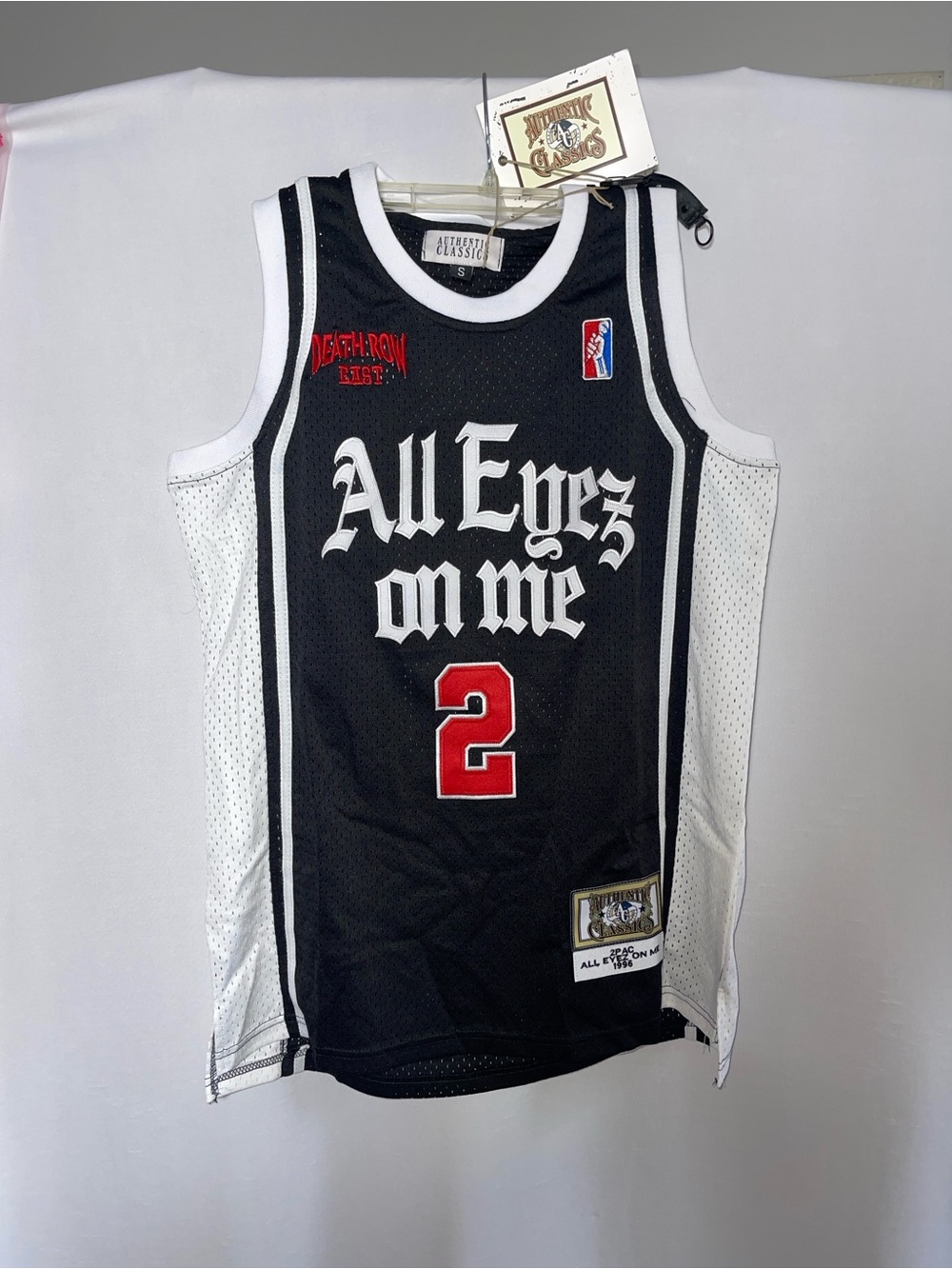 All Eyez On Me Black & White Basketball Jersey -